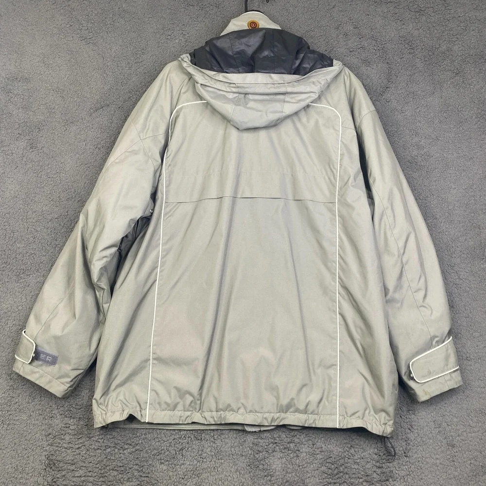 Bogner Ski Jacket Mens 42 Gray Zip Hooded Snowboard Outdoor Hooded